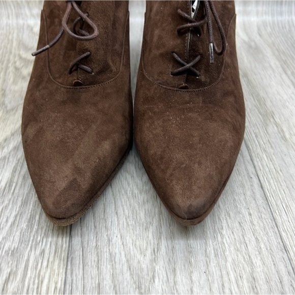 Saks Fifth Avenue Brown Suede Shoes - Picture 3 of 14